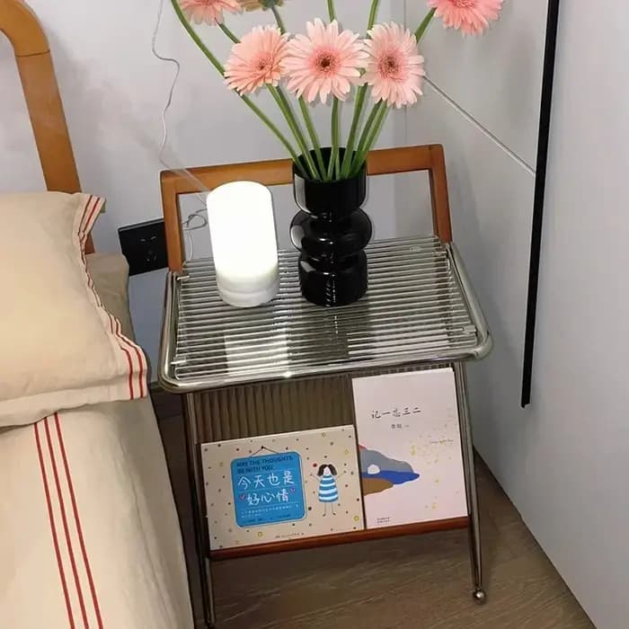 Table d'appoint en bois massif, petite table basse, table de chevet, mini table créative pour petite