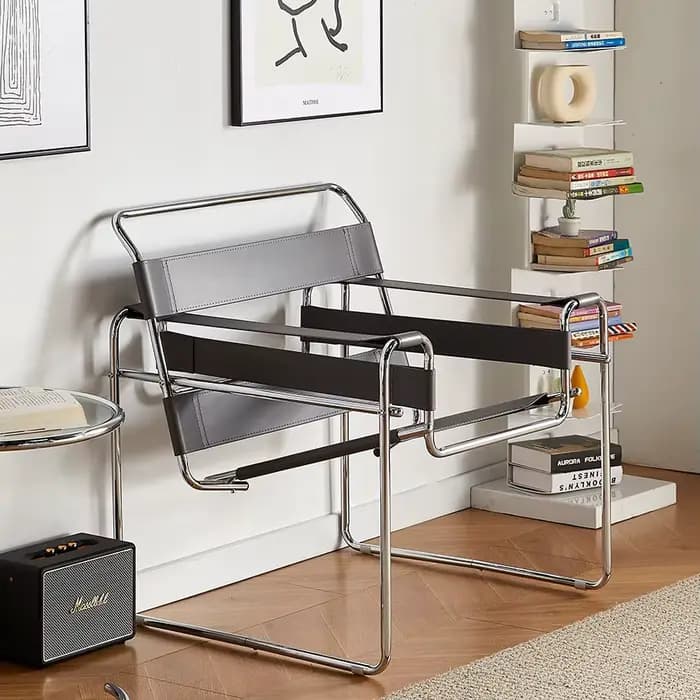 Fauteuil d'appoint de salon avec structure en fer
