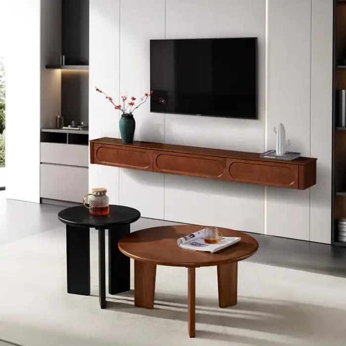 Wabi Sabi Meuble Tv Rustique Minimaliste Glamour Flottant Beauté