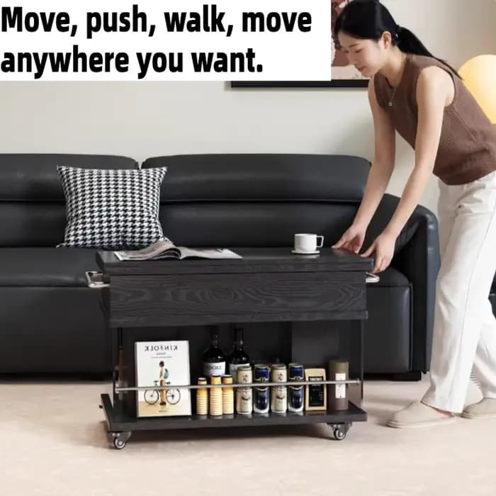 Table basse mobile pliante design moderne pour salon