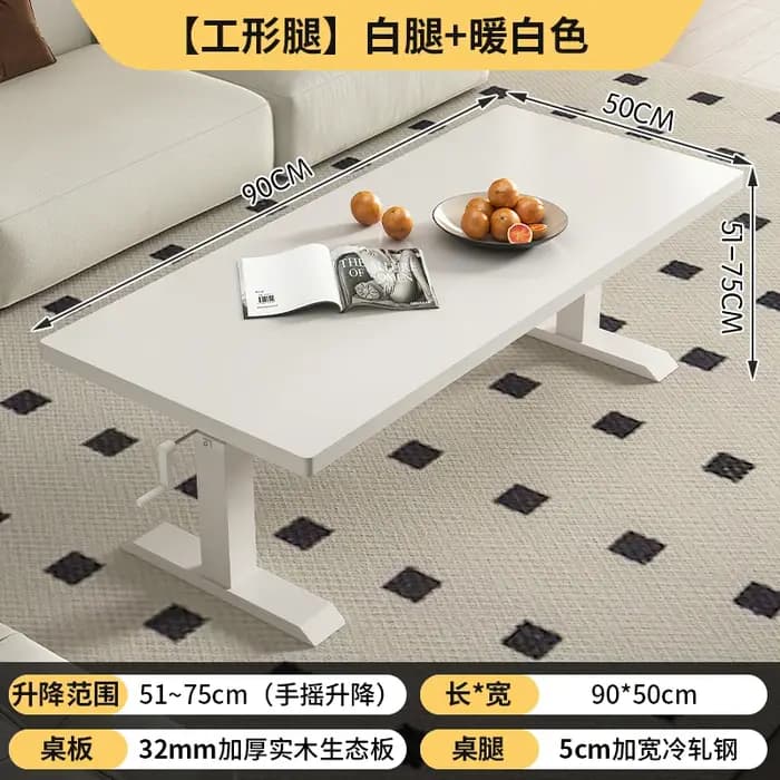 Table basse rectangulaire avec pieds en métal, luxe, élégante, nordique, rétro, Unique, meubles pour