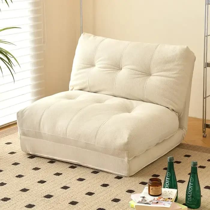 Canapé paresseux Realife Store Cloud Roll, chambre à coucher, balcon, petite maison, Style crème, chaise simple, Tatami, canapé-lit pliant