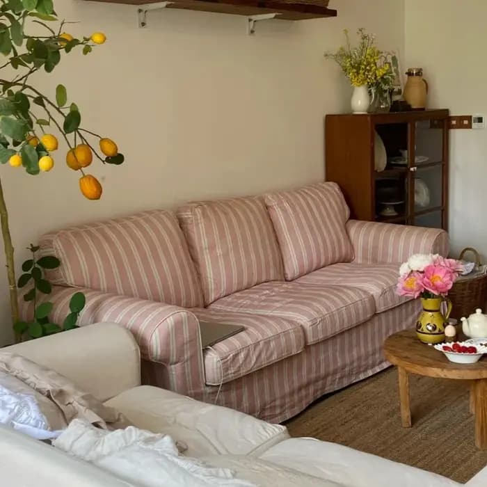Europe minimaliste Salon canapés accoudoir adultes Double Couples canapé appartement coussin Meuble