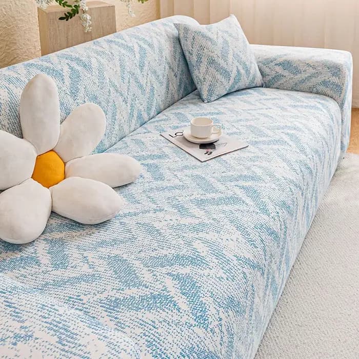 Housse de canapé tout-en-un à texture hautement élastique