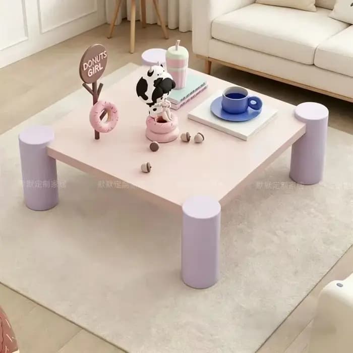 Table basse de service de luxe moderne en bois