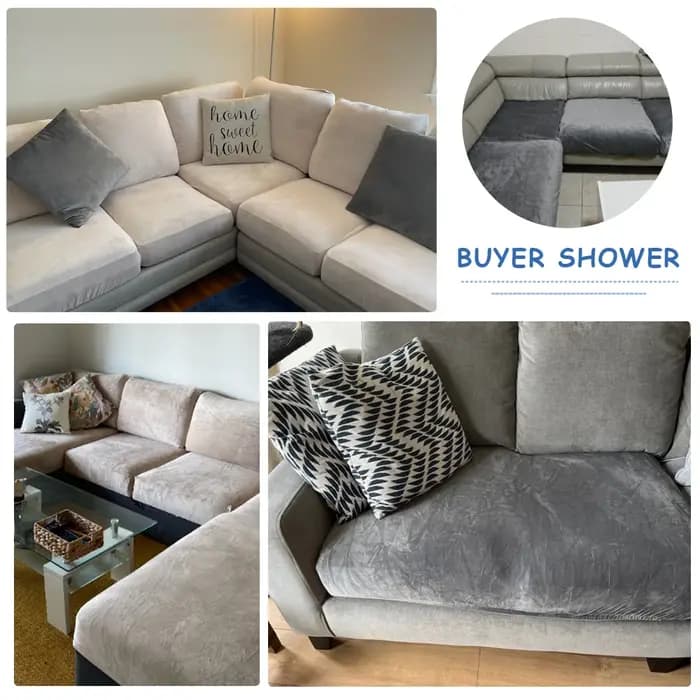 Juste de coussin de siège de canapé en velours pour salon