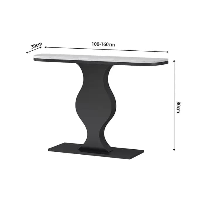 Tables de Console modernes de luxe nordique étroit dessus en marbre