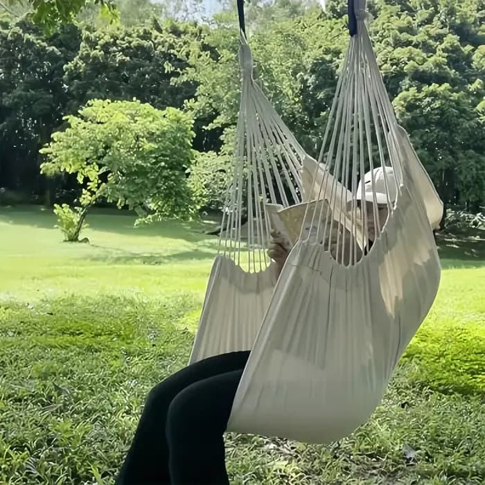 Chaise hamac relaxante et décontractée en tissu