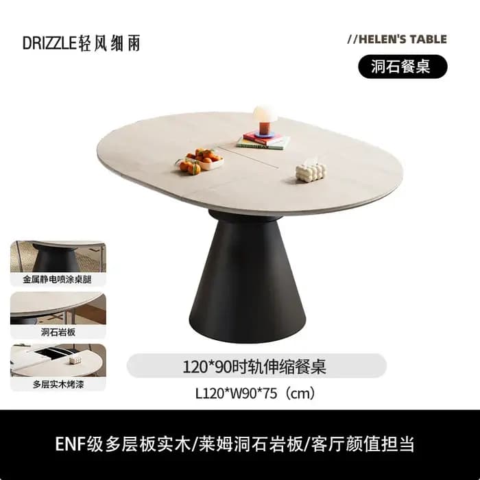 Table de salle à manger de luxe nordique en bois pour cuisine et restaurant, table de réception peu