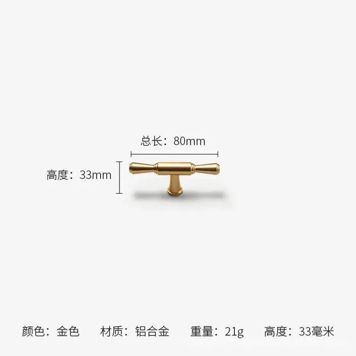 Poignée de porte longue pour armoire de cuisine, quincaillerie Chi Board, Foy T Bar, quincaillerie d
