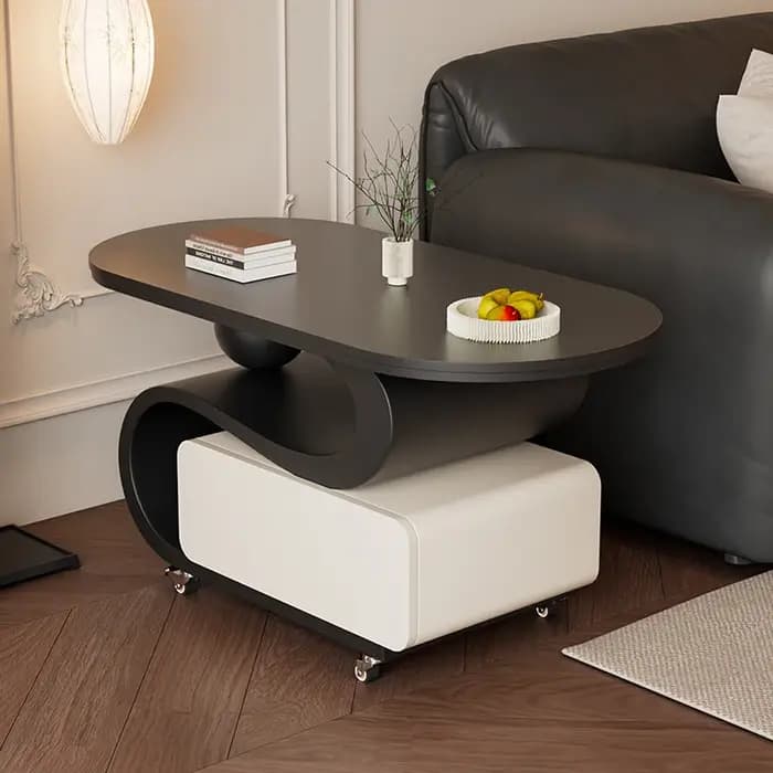 2025 nouvelle lumière de luxe haut de gamme maison mobile petite table basse table basse mobile dall
