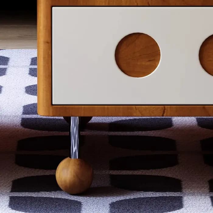 Table basse rétractable à la mode moderne avec rangement Unique Glam