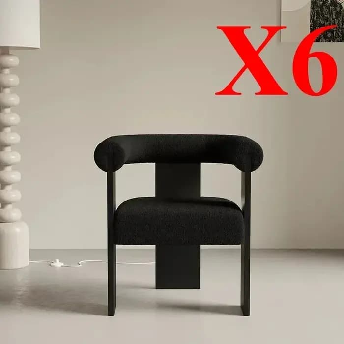 Chaise de salle à manger légère et luxueuse en bois massif