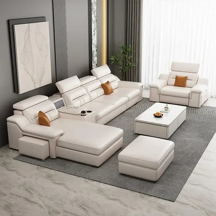 Adultes sol canapé inclinable minimaliste accoudoir grand
