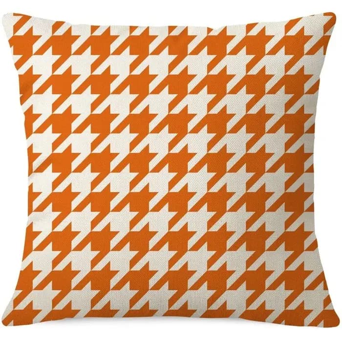 Housse de coussin décorative en coton et lin à motifs géométriques pour canapé