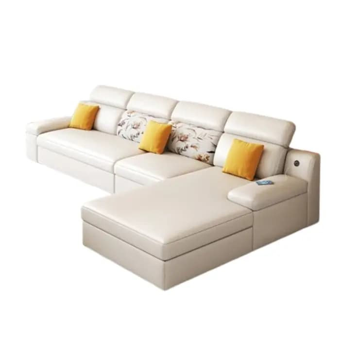 Accoudoir blanc Tech tissu canapé pliant moderne multifonction