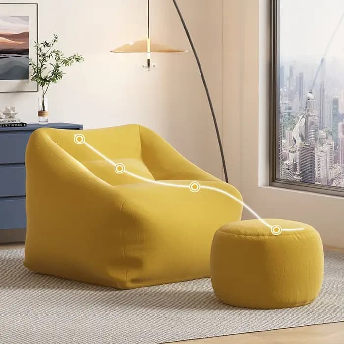 Canapé douillet d'intérieur et d'extérieur, confortable, lavable, pour salon