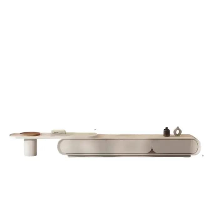 Meuble TV Moderne en Bois Massif