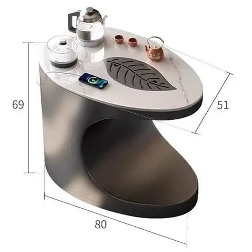 Organisateur nordique Table basse luxe esthétique sol minimaliste