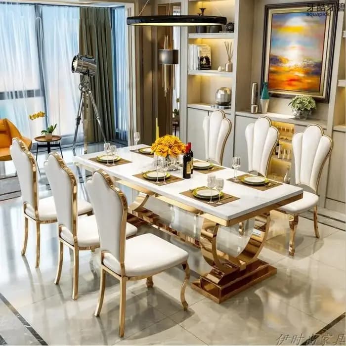 Table à manger postmoderne esthétique