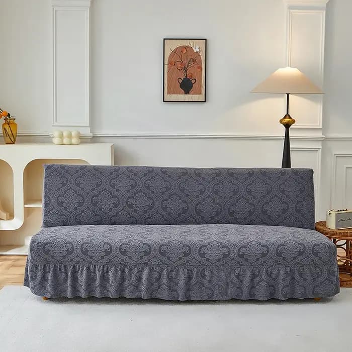 Housses de canapé-lit Jacquard avec jupe