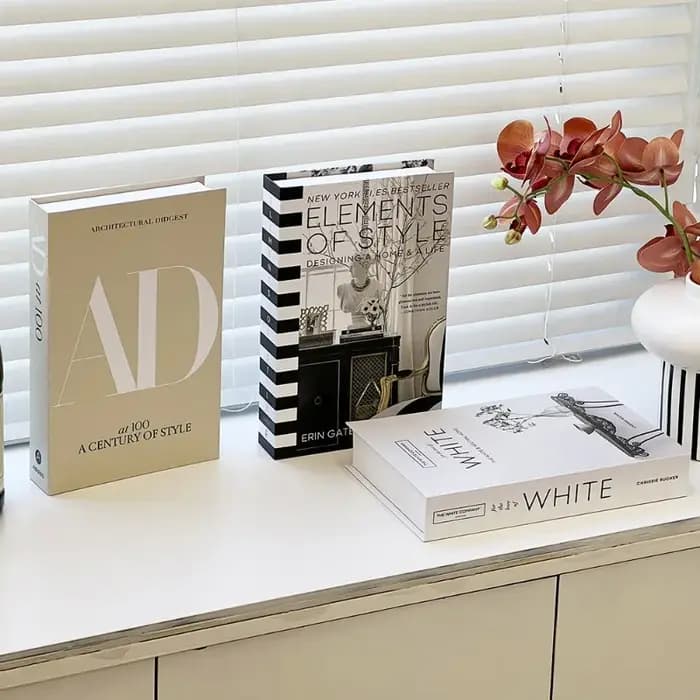 Faux livres d'art ouvrable à la mode