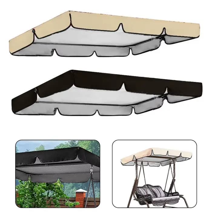 1 ensemble multicolore extérieur balançoire chaise auvent jardin étanche balançoire auvent toit couv