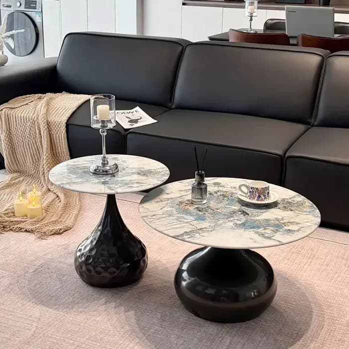Table basse ronde moderne pour salon