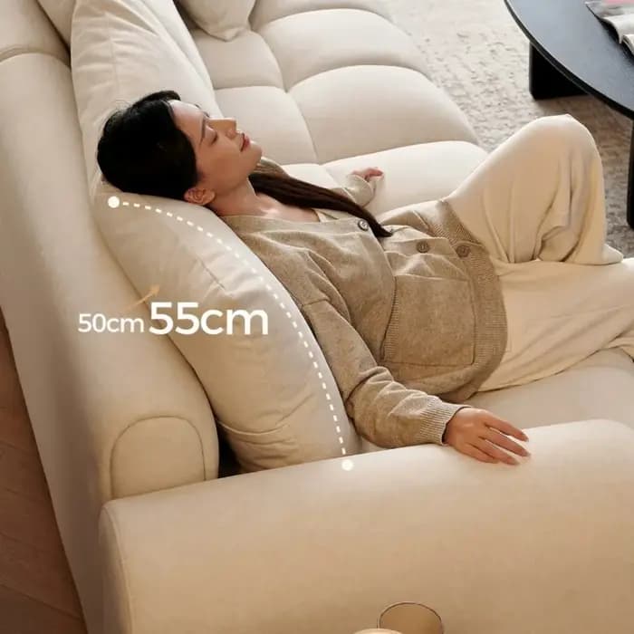 Canapé d'angle convertible pour hôtel, canapé relaxant confortable, poufs et meubles d'appoint pour salon