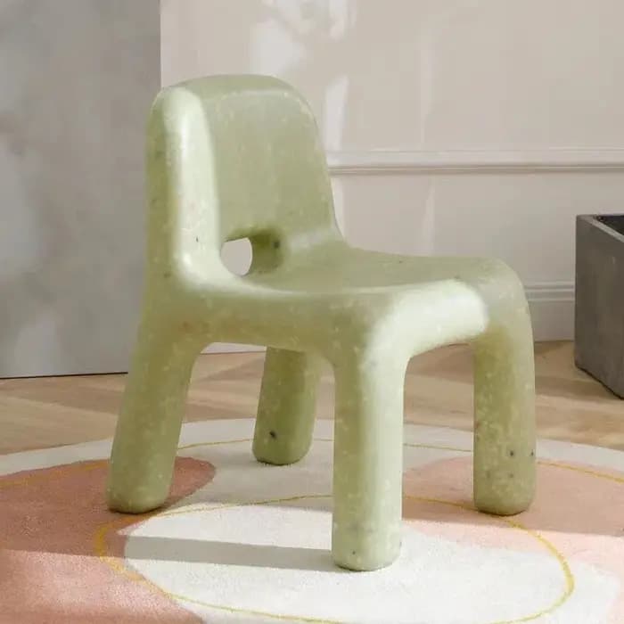 Chaise en plastique de Style nordique avec dossier