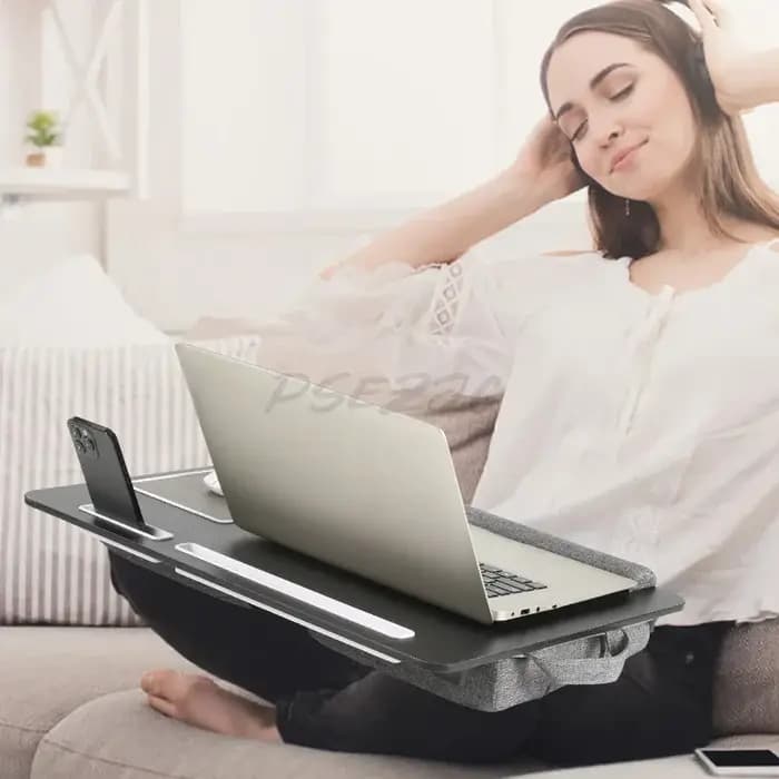 Table pliante pour ordinateur Portable, bureau d'ordinateur, coussin pour personne paresseuse, Table