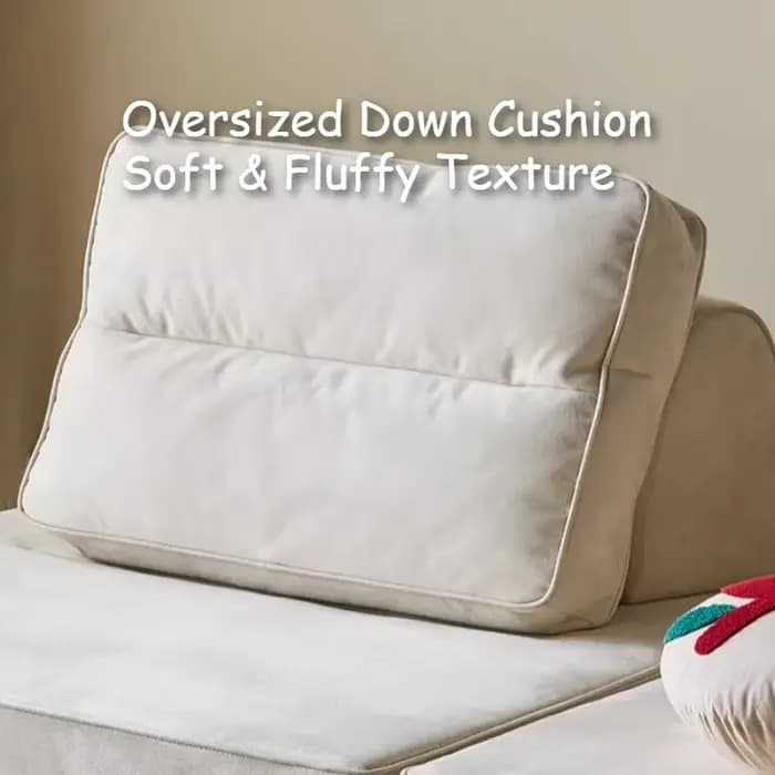 Canapé Modulable DIY de Luxe Moderne avec Fonction Lit d'Angle et Couchage Extensible pour Salon