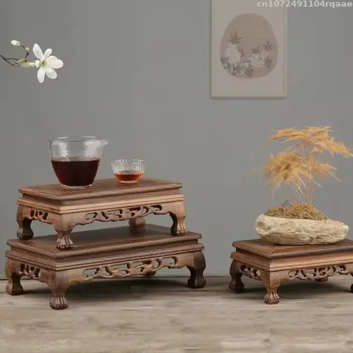 Présentoir en bois – Étagère de bureau pour miniatures