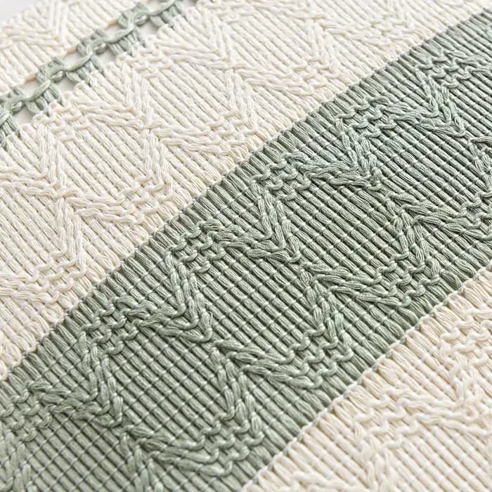 Housses de coussin décoratives bohèmes vert sauge 18x18 pouces
