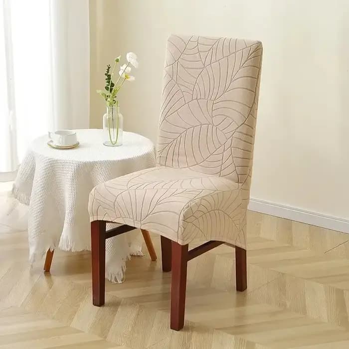 Juste de chaise jacquard à dossier long, housses de siège, housses de chaise de salle à manger, hous