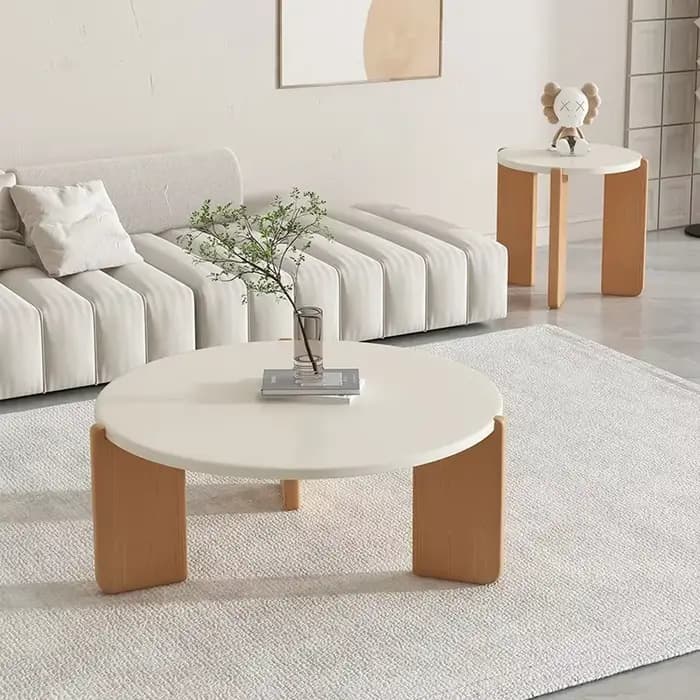 Tables basses en bois de luxe, accessoires de décoration, meubles de créateurs japonais, ensemble de