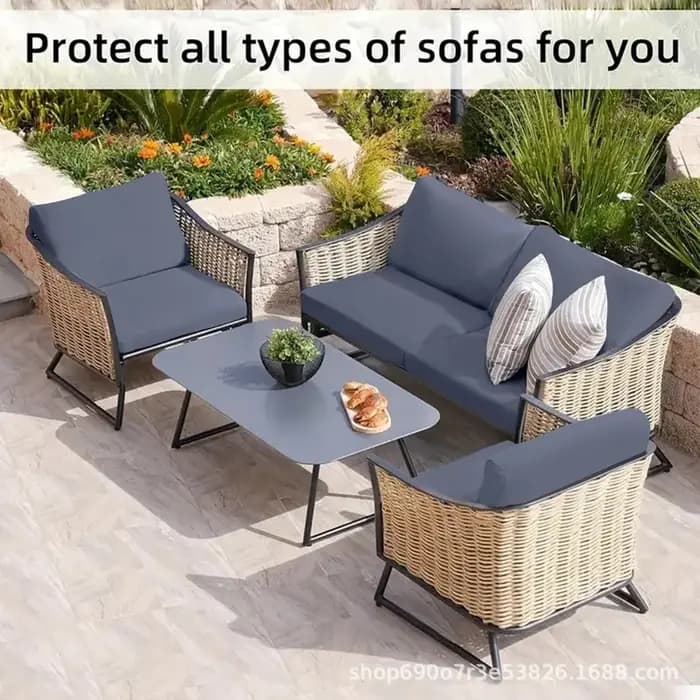 Housse de coussin de canapé imperméable pour l'extérieur