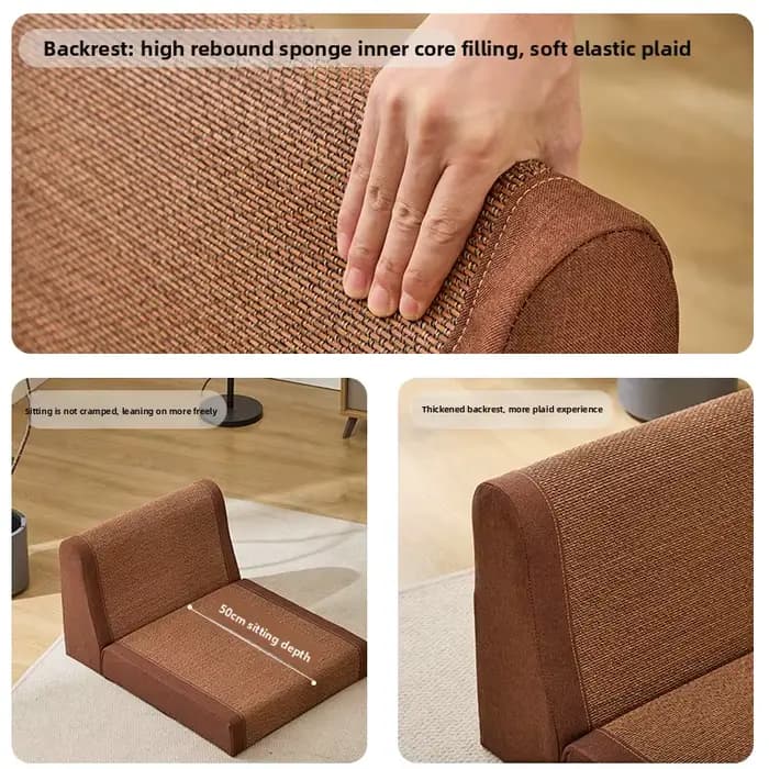 Chaise de sol japonaise en soie de bambou