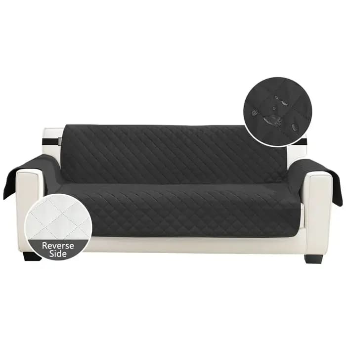 Housse de canapé matelassée imperméable, housse Anti-usure avec sangles élastiques antidérapantes, h