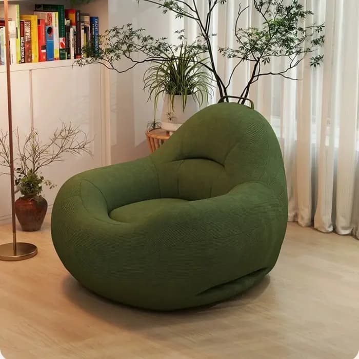 Canapé Pouf Tatami Simple en Velours Côtelé pour Chambre