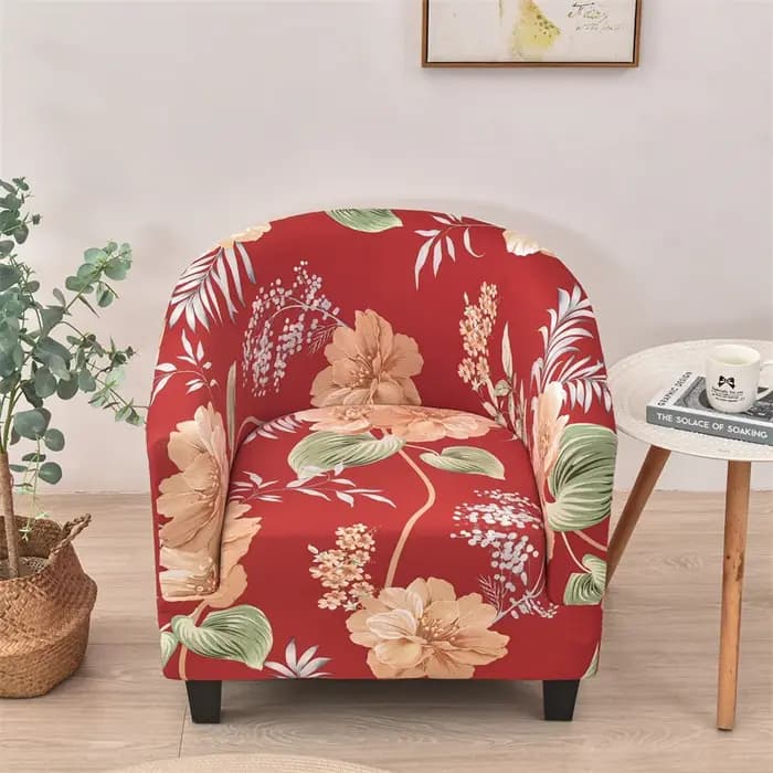 Housse de chaise de baignoire à imprimé Floral