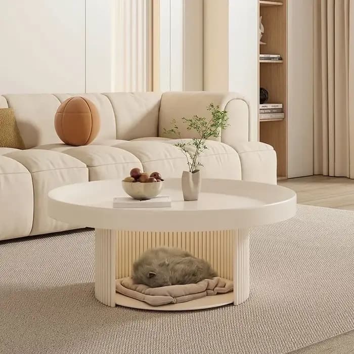 Table basse multifonction transparente