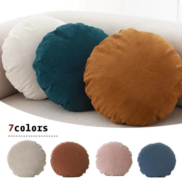 Housse de coussin ronde 45x45 50x50 60x60cm
