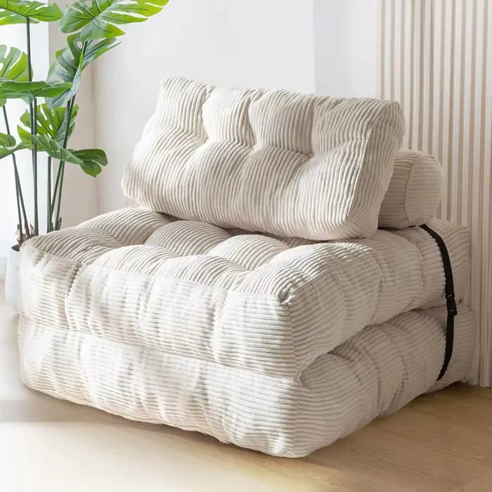 Canapé à Compression sous vide pliable en tissu Simple