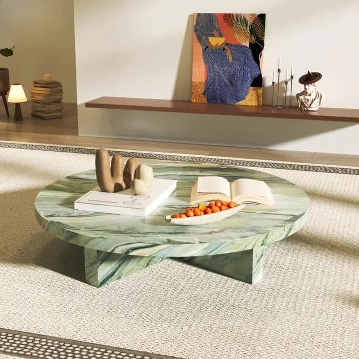 Table basse de luxe au sol