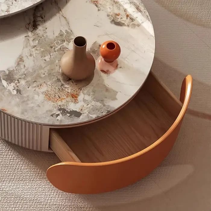 Tables basses en marbre glamour européen