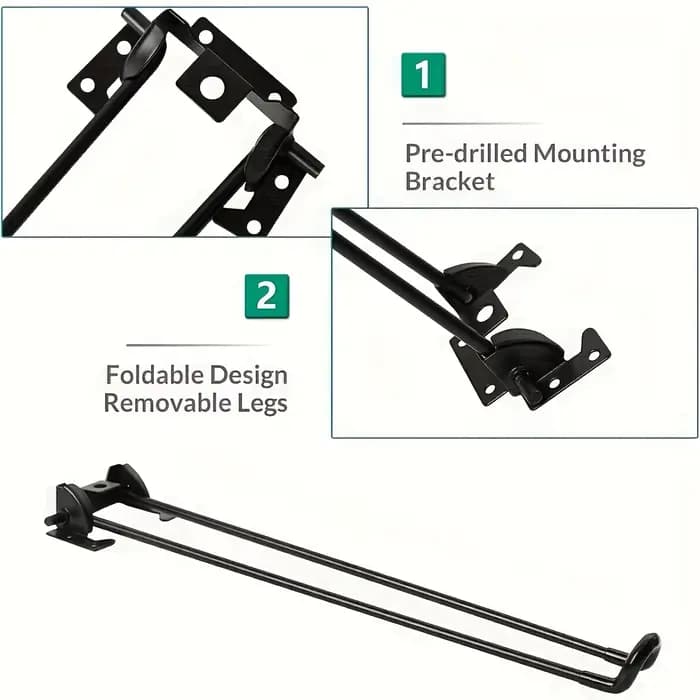 Coussinets de pieds de Table en épingle à cheveux en métal pliable et robuste pour projets de bricol