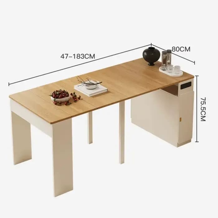 Table à manger extensible italienne 6 chaises