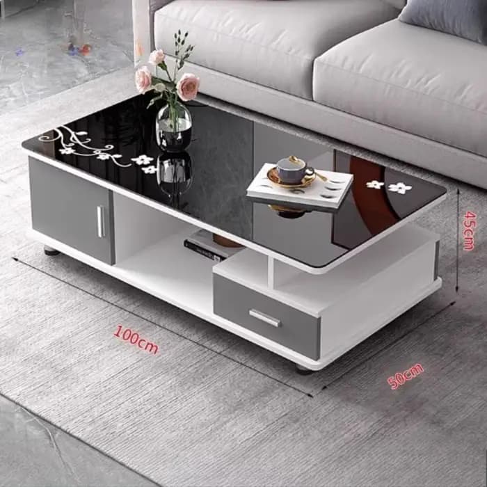 Table basse De rangement sur pied carrée moderne salle à manger Tables basses authentique luxe Mesas De Centro Para Sala décor à la maison