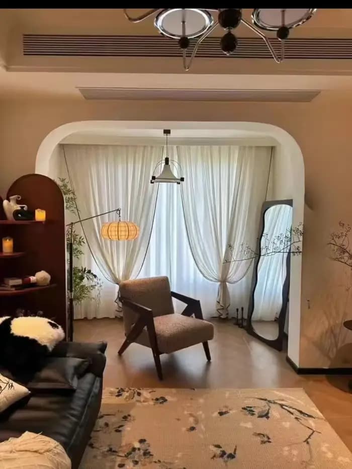 Fauteuil en tissu de style américain avec coussin en éponge haute densité